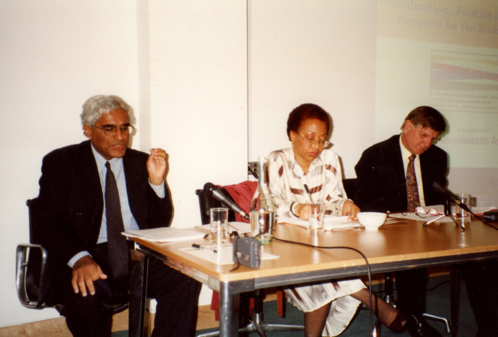 L-R: Indrajit Commaraswamy, Ms Sandra McIntyre-Trotman, Max Gaylard
(Photo: Madhuri Bose)